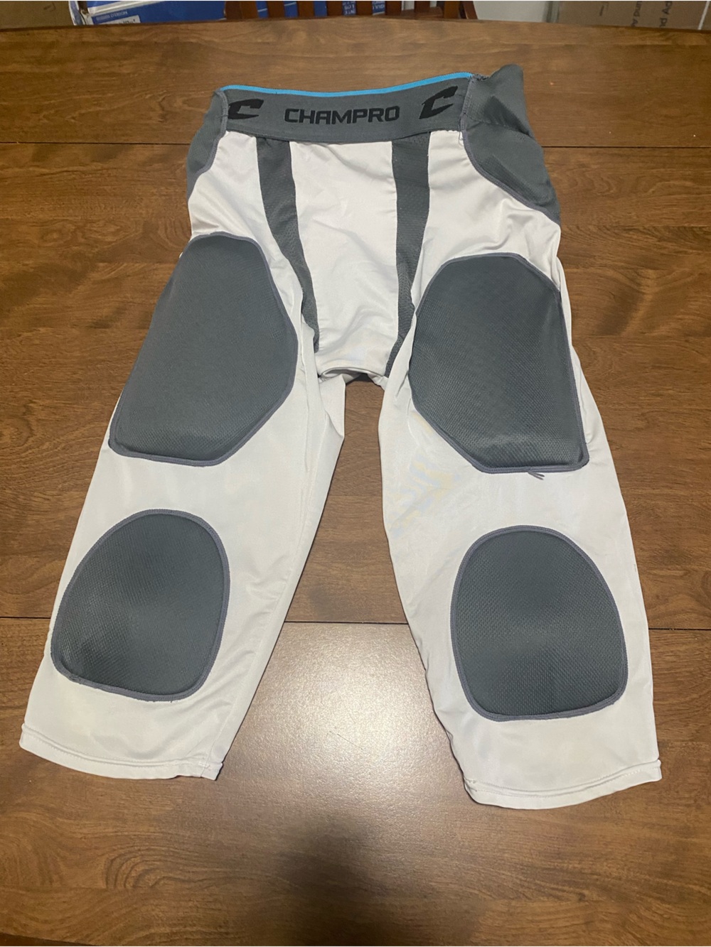 Champro Men’s Padded Jogger Pants - White/Grey